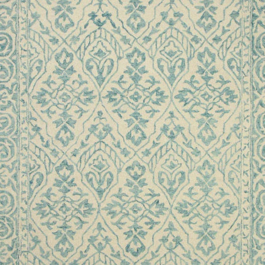 Yasmin Blue Hand Tufted Wool Rug - 5 x 8