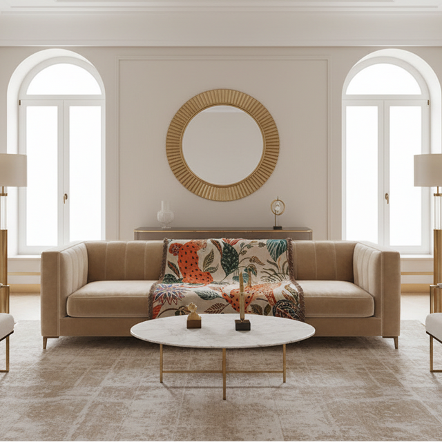 Leopard Muse Throw Blanket