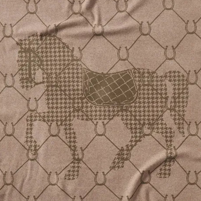 Mauve Manor Horse Throw Blanket