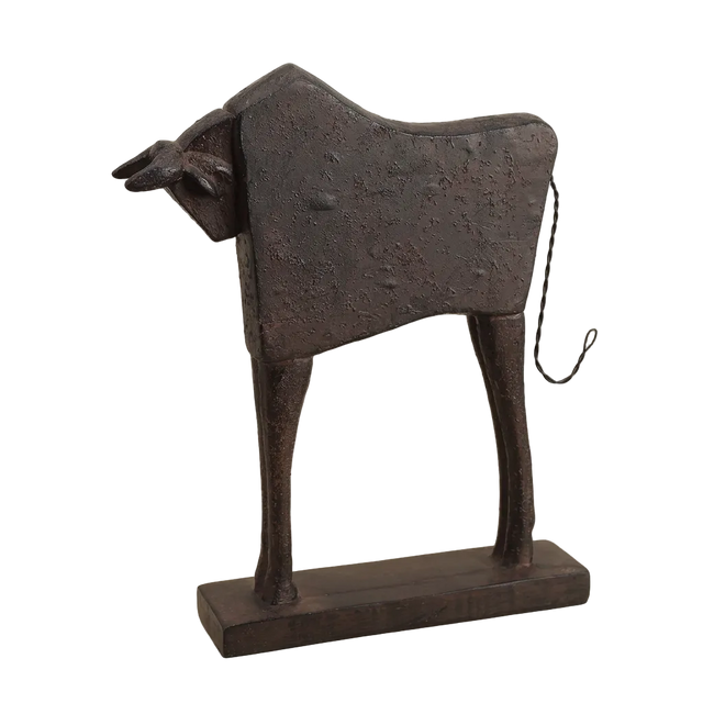 Patina Bull Statue