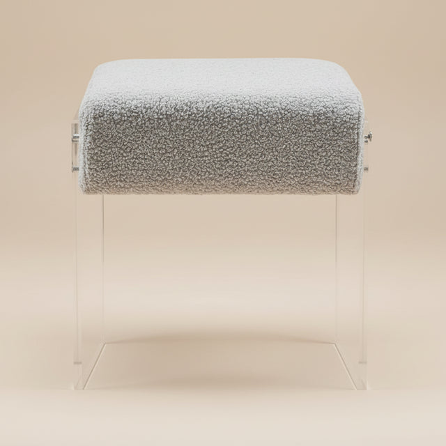 Lumera Accent Stool - Gray