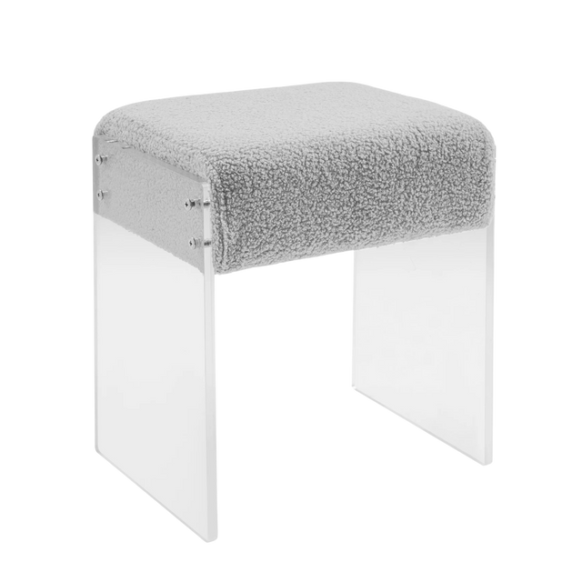 Lumera Accent Stool - Gray