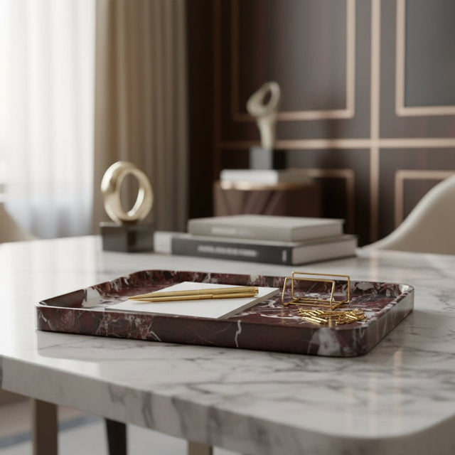 Amaranthe Marble Tray - Palatium Lux