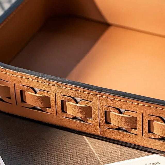 Amaya Leather Vanity Tray tray - Palatium Lux