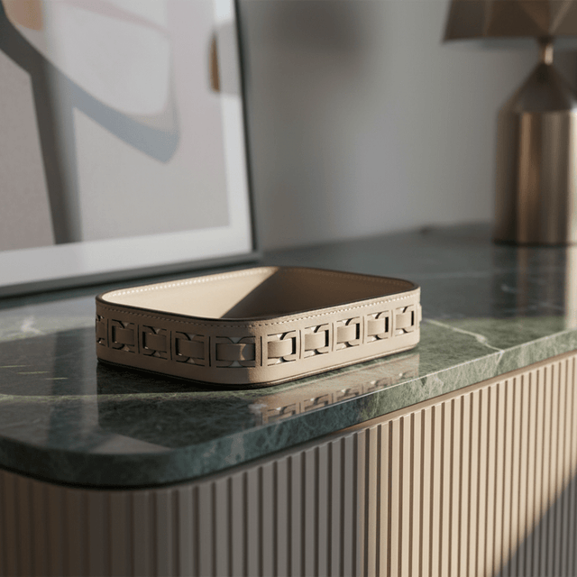 Amaya Leather Vanity Tray tray - Palatium Lux