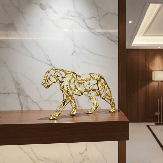 Aristocrat Jaguar Sculpture statue - Palatium Lux