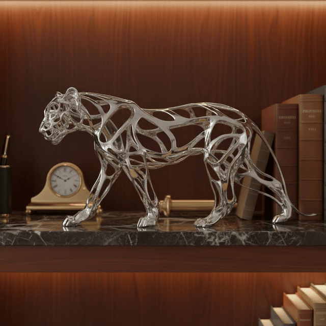 Aristocrat Jaguar Sculpture statue - Palatium Lux