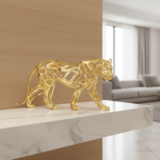 Aristocrat Jaguar Sculpture statue - Palatium Lux