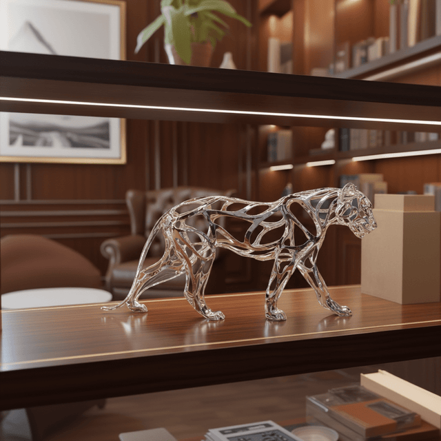 Aristocrat Jaguar Sculpture statue - Palatium Lux