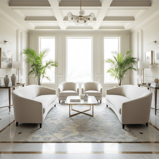 Azul Claro Hand Tufted Wool Rug - 5 x 8 Rugs - Palatium Lux