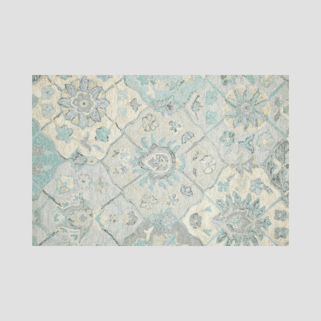 Azul Claro Hand Tufted Wool Rug - 5 x 8 Rugs - Palatium Lux