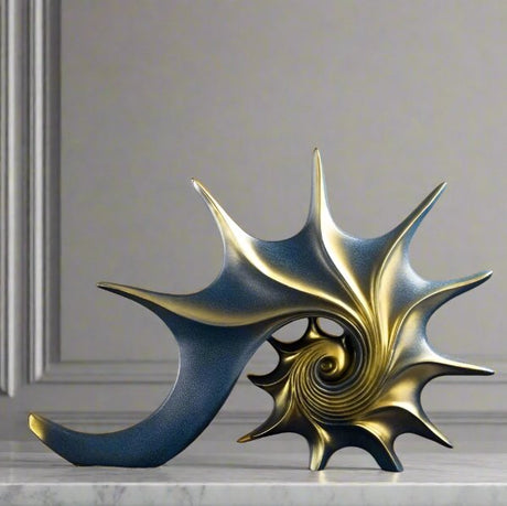 Azure Ocean Conch Decorative Statue statue - Palatium Lux