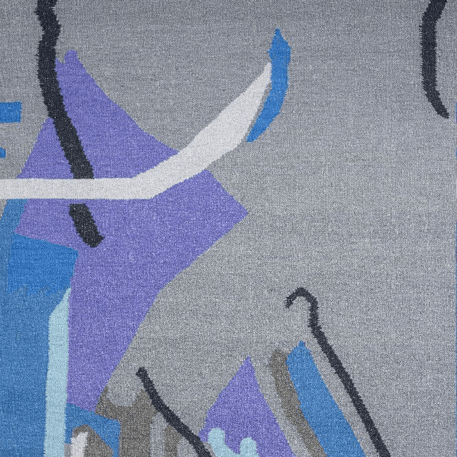 Azzurro Handwoven Wool Rug - 5 x 8 Rugs - Palatium Lux