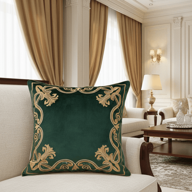 Baroque Embroidered Pillow Cover Pillow Cover - Palatium Lux
