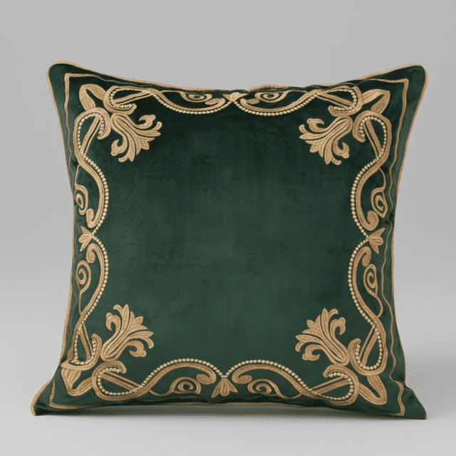Baroque Embroidered Pillow Cover Pillow Cover - Palatium Lux