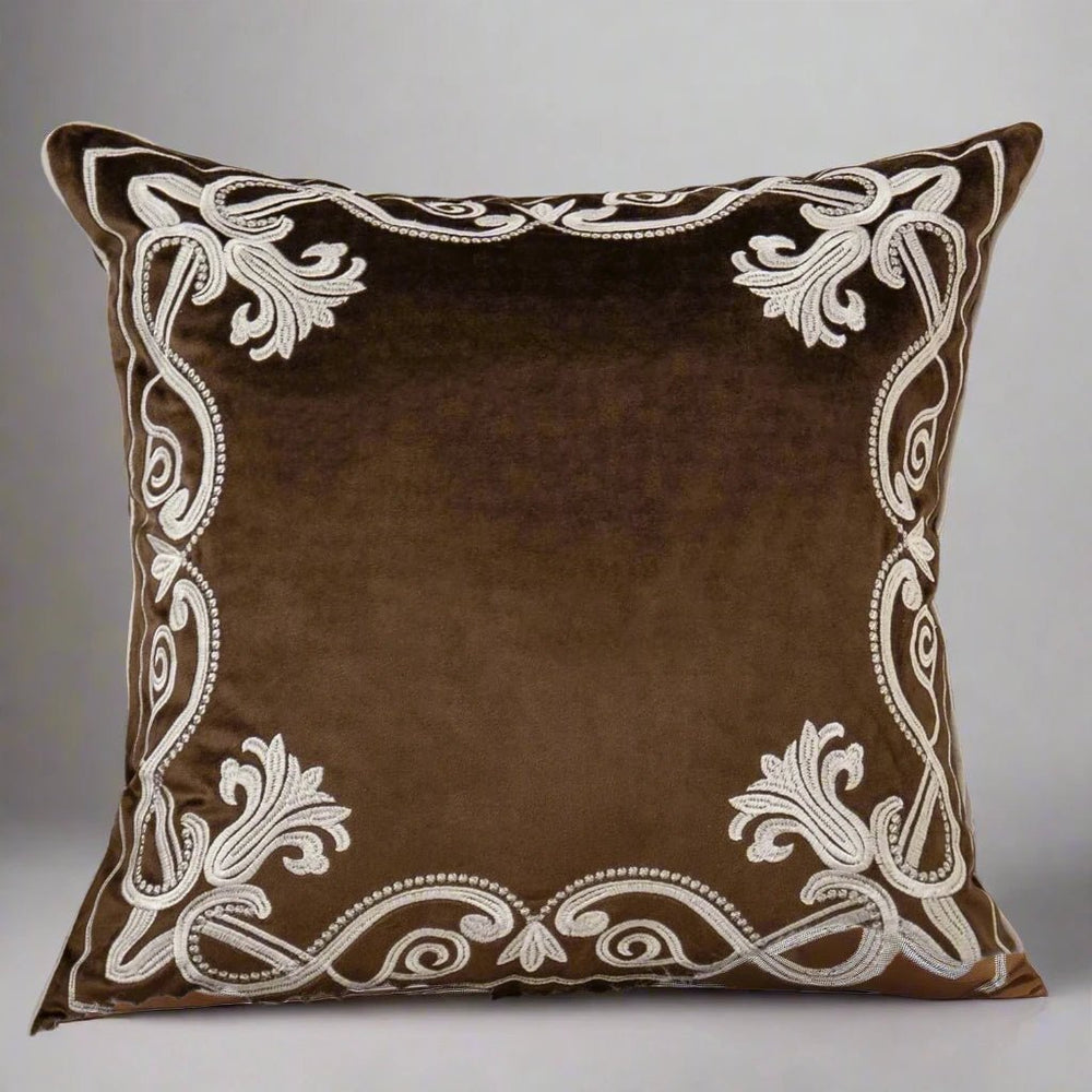 Baroque Embroidered Pillow Cover Pillow Cover - Palatium Lux