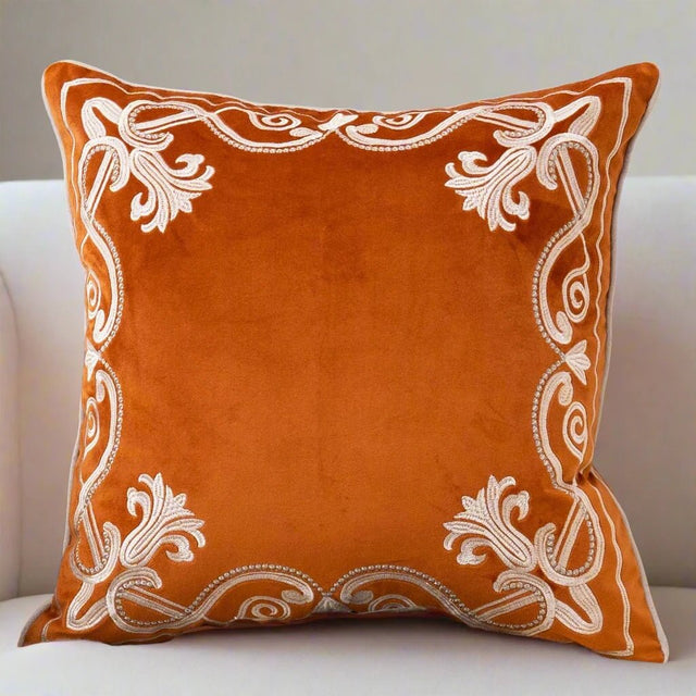 Baroque Embroidered Pillow Cover Pillow Cover - Palatium Lux
