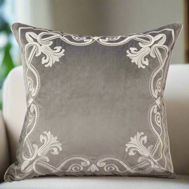 Baroque Embroidered Pillow Cover Pillow Cover - Palatium Lux
