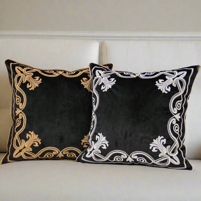 Baroque Embroidered Pillow Cover Pillow Cover - Palatium Lux