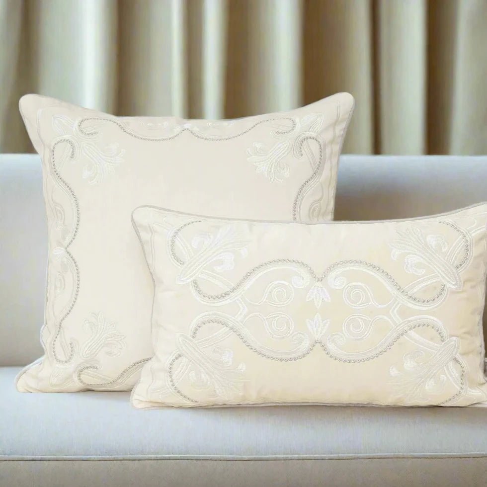 Baroque Embroidered Pillow Cover Pillow Cover - Palatium Lux