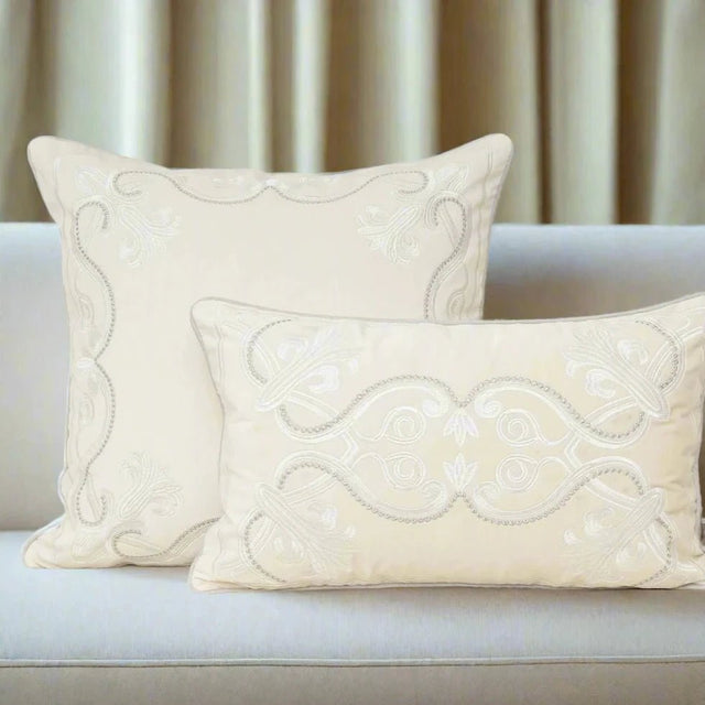 Baroque Embroidered Pillow Cover Pillow Cover - Palatium Lux