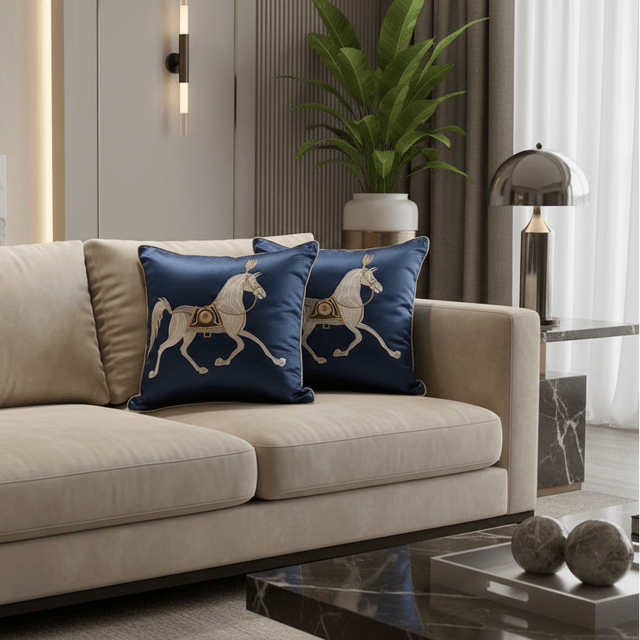Belmont Horse Pillow Cover Pillow Cover - Palatium Lux
