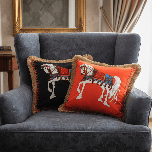 Black Velvet Cavalier Pillow Cover pillow covers - Palatium Lux