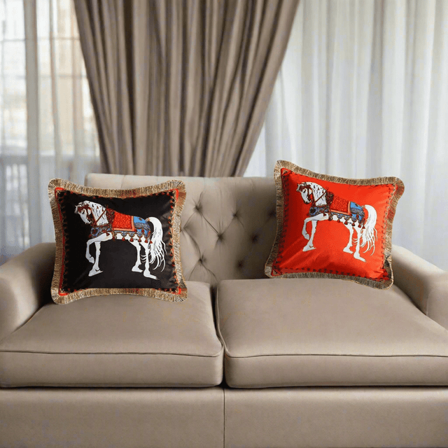 Black Velvet Cavalier Pillow Cover pillow covers - Palatium Lux