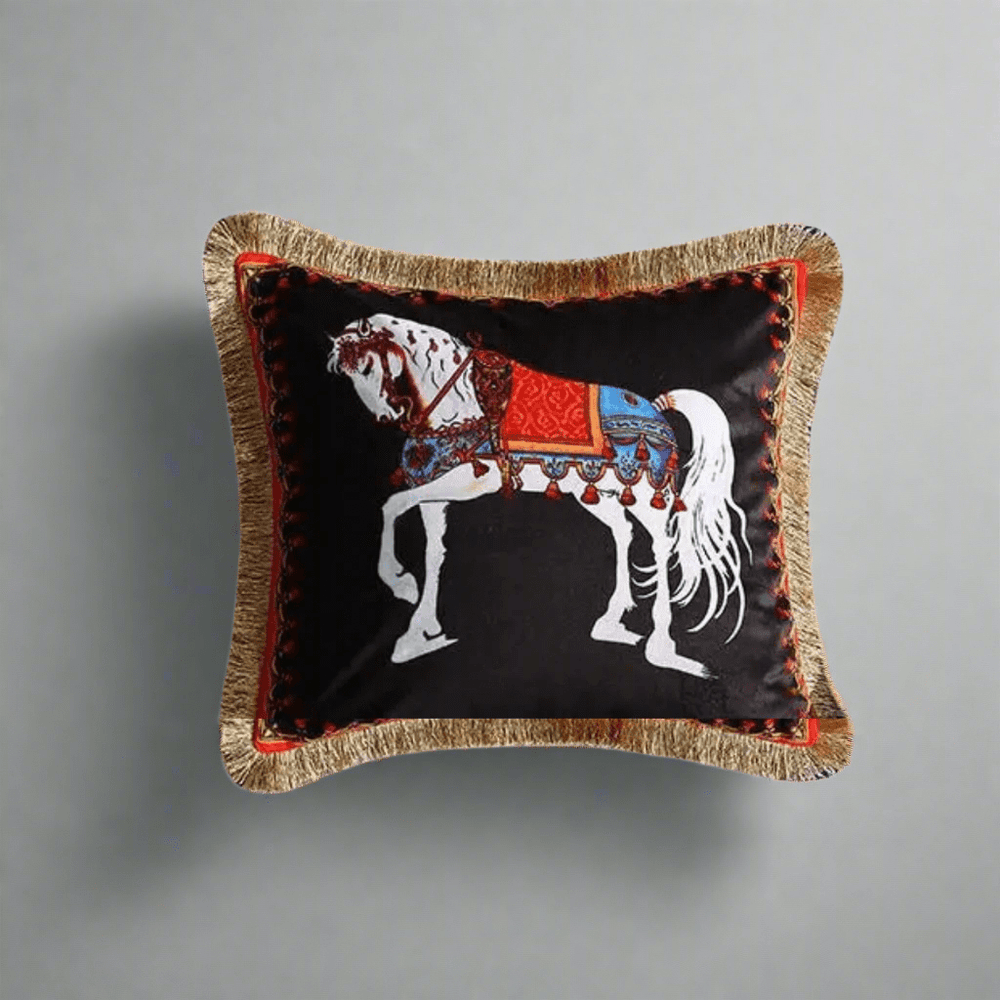 Black Velvet Cavalier Pillow Cover pillow covers - Palatium Lux