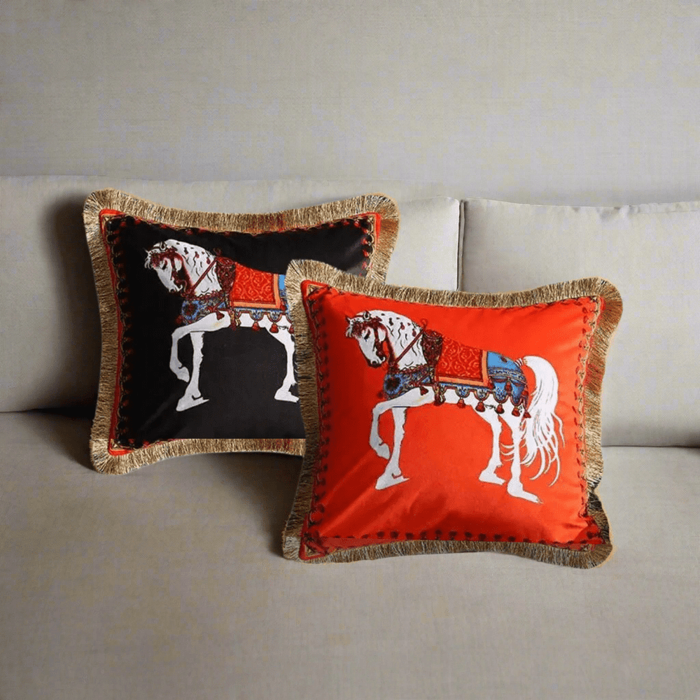 Black Velvet Cavalier Pillow Cover pillow covers - Palatium Lux