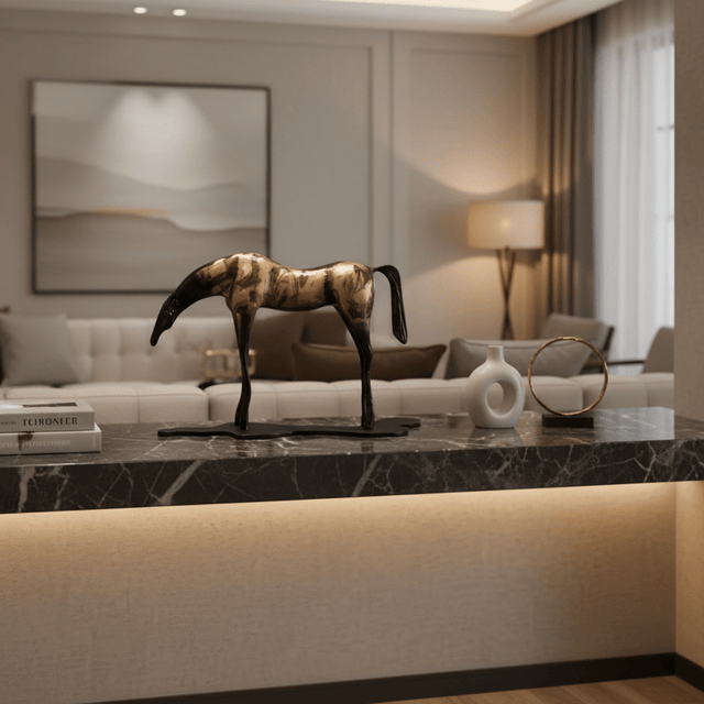 Bronze Reverie Horse Statue - Palatium Lux