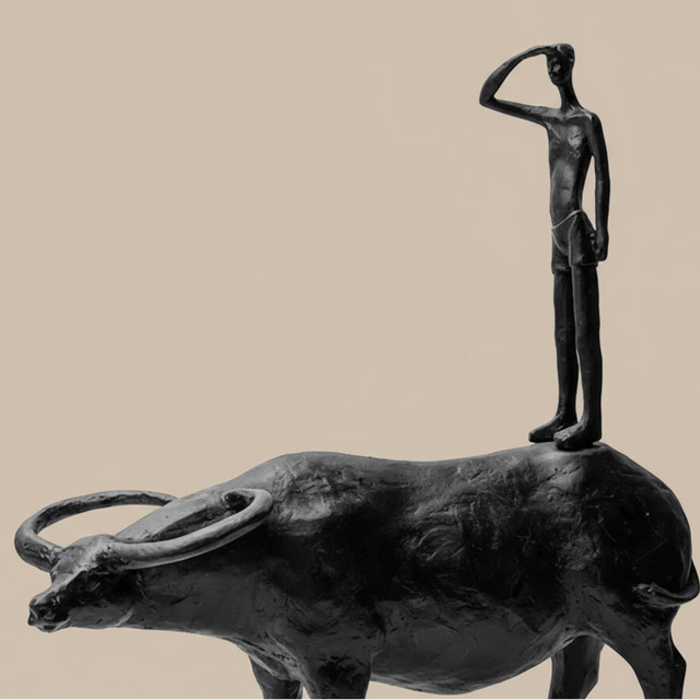 Buffalo Wanderer Resin Statue statue - Palatium Lux