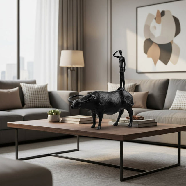 Buffalo Wanderer Resin Statue statue - Palatium Lux