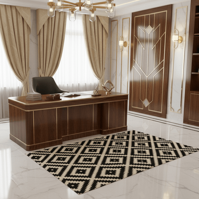 Castellan Handwoven Wool Rug - 4.2 x 5.7 Rugs - Palatium Lux