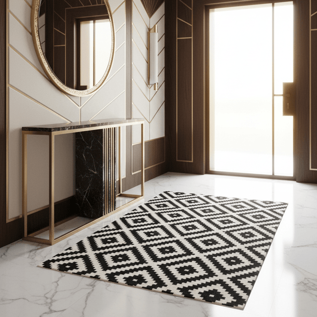 Castellan Handwoven Wool Rug - 4.2 x 5.7 Rugs - Palatium Lux