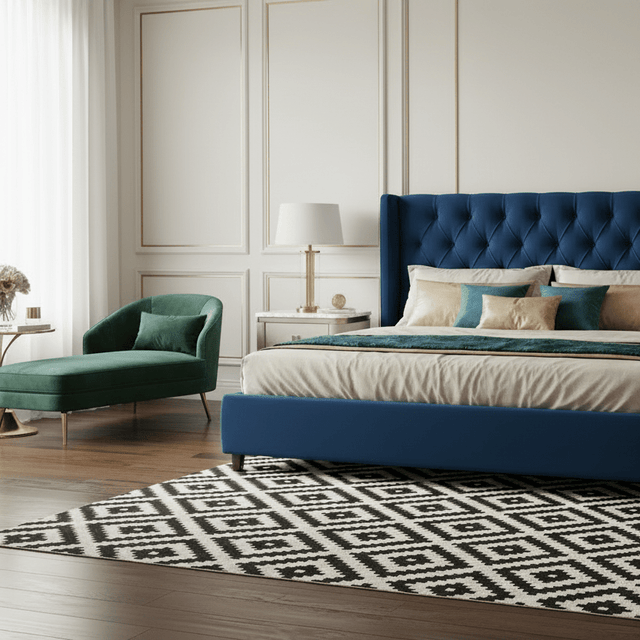 Castellan Handwoven Wool Rug - 4.2 x 5.7 Rugs - Palatium Lux