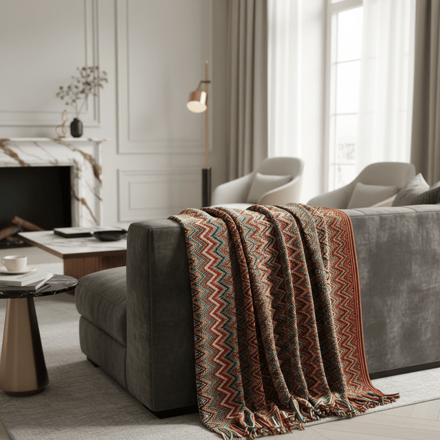 Chevron Cascade Blanket blanket - Palatium Lux