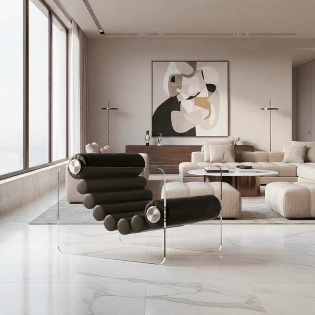 Cloud Nine Accent Chair - Black - Palatium Lux