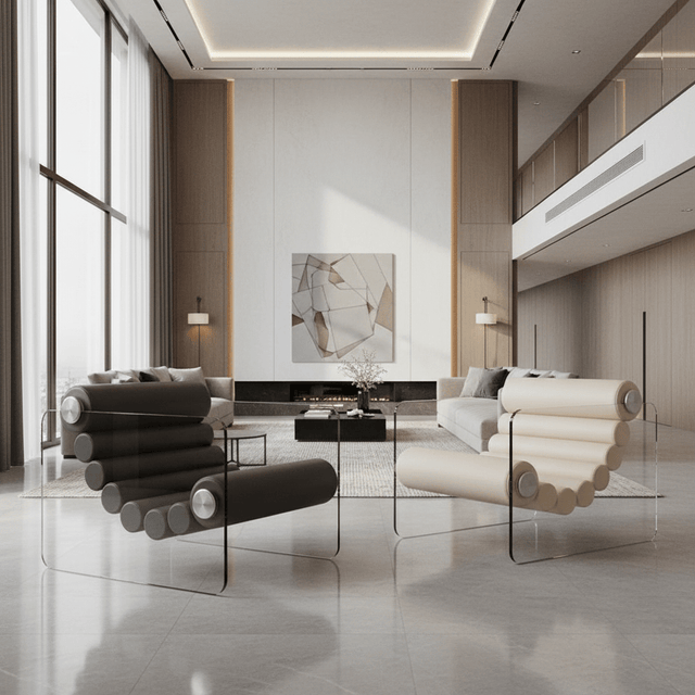 Cloud Nine Accent Chair - Ivory - Palatium Lux