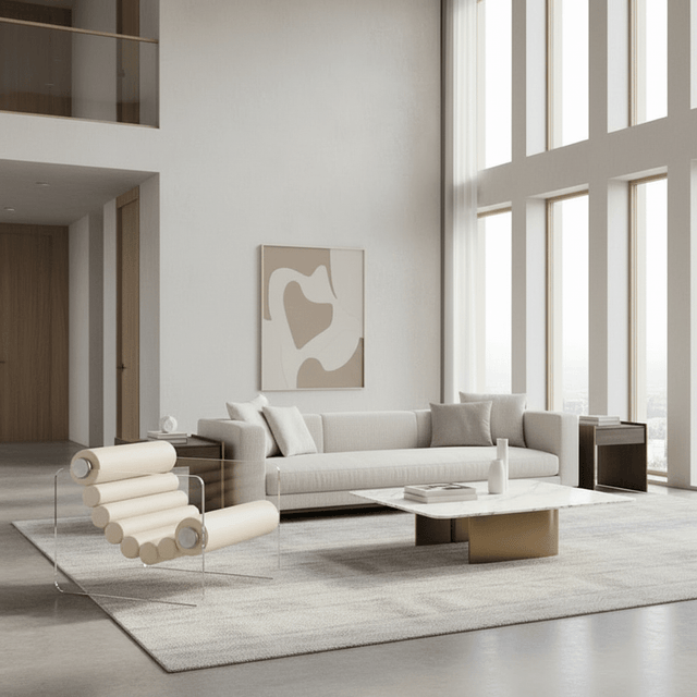 Cloud Nine Accent Chair - Ivory - Palatium Lux