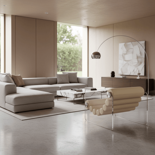 Cloud Nine Accent Chair - Ivory - Palatium Lux