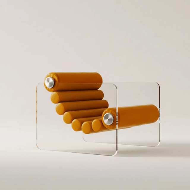 Cloud Nine Accent Chair - Orange - Palatium Lux