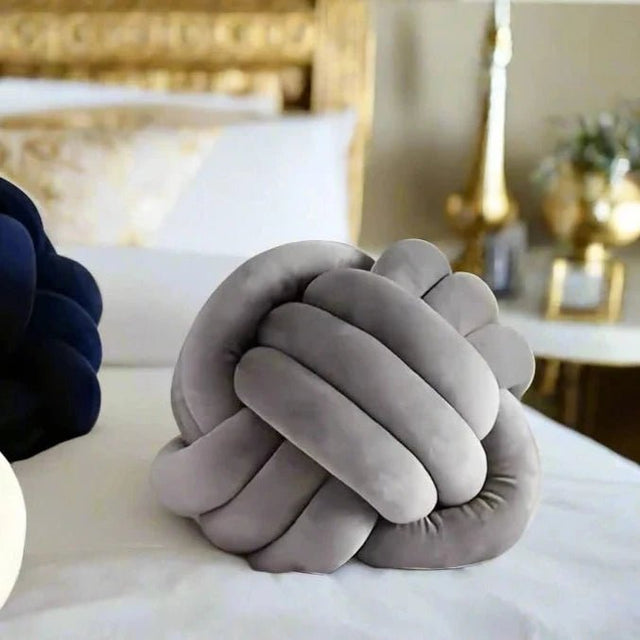 Cozy Knot Ball Pillow Pillow Cover - Palatium Lux