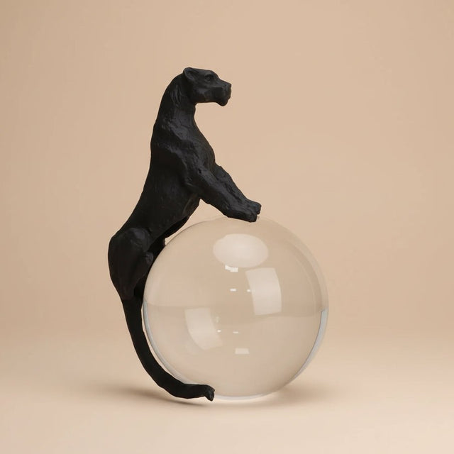 Crystal Oracle Panther Statue statue - Palatium Lux
