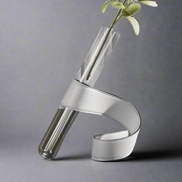 Daring Leather Wrapped Vase vases - Palatium Lux