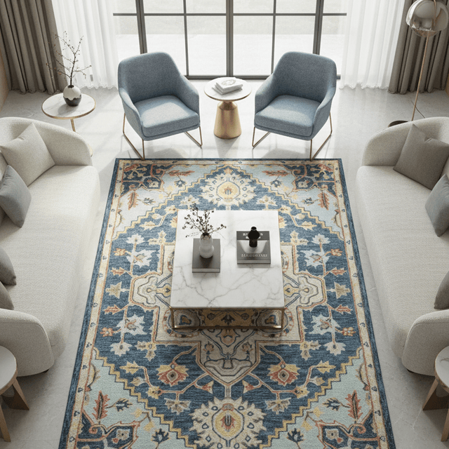 Darya Hand Tufted Wool Rug - 5 x 8 Rugs - Palatium Lux