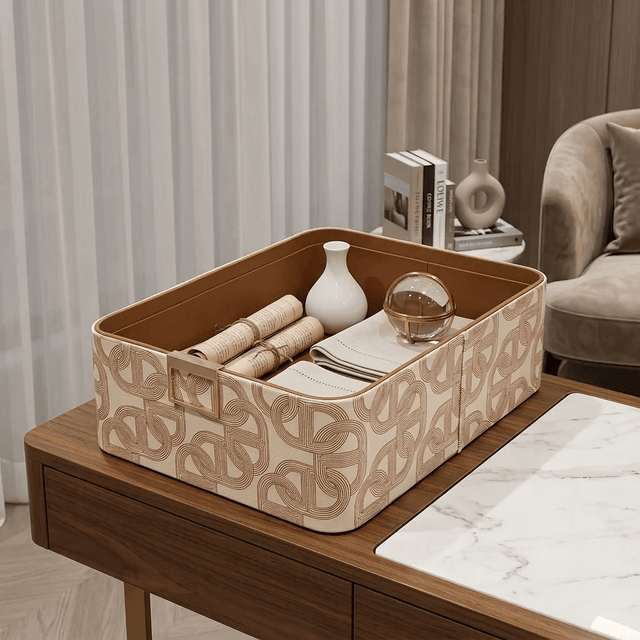 Dubai Royale Storage Box Organizer leather - Palatium Lux
