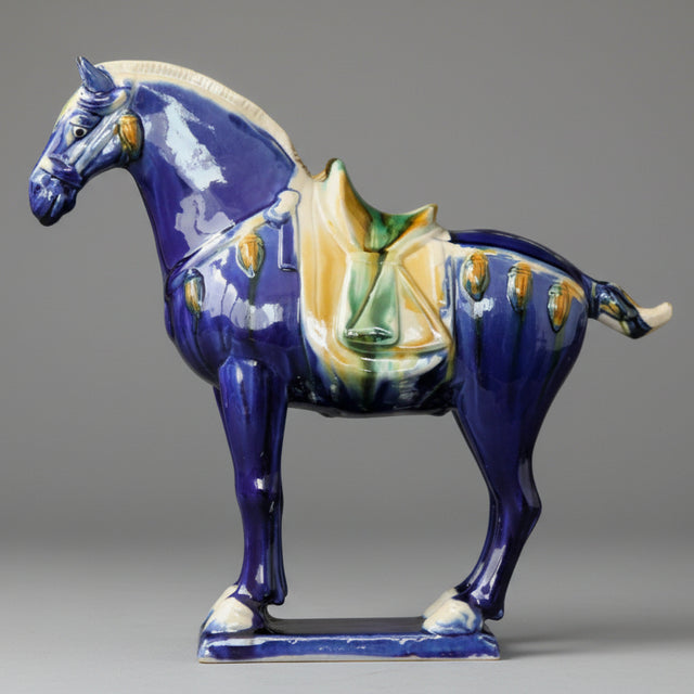 Dynasty Warrior Ceramic Horse Statue statue - Palatium Lux