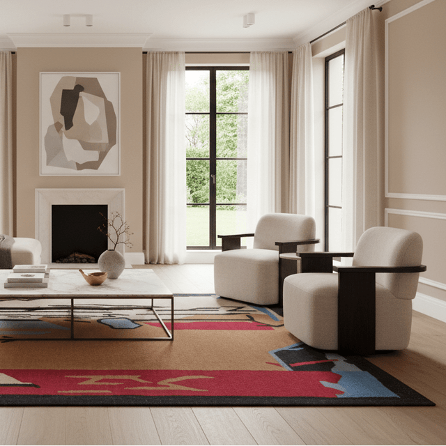 Echelon Handwoven Wool Rug - 5 x 8 Rugs - Palatium Lux