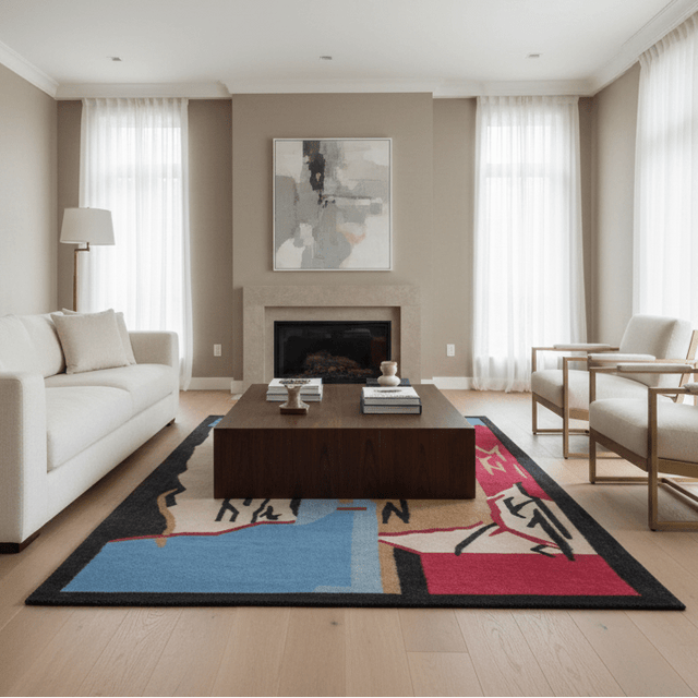 Echelon Handwoven Wool Rug - 5 x 8 Rugs - Palatium Lux